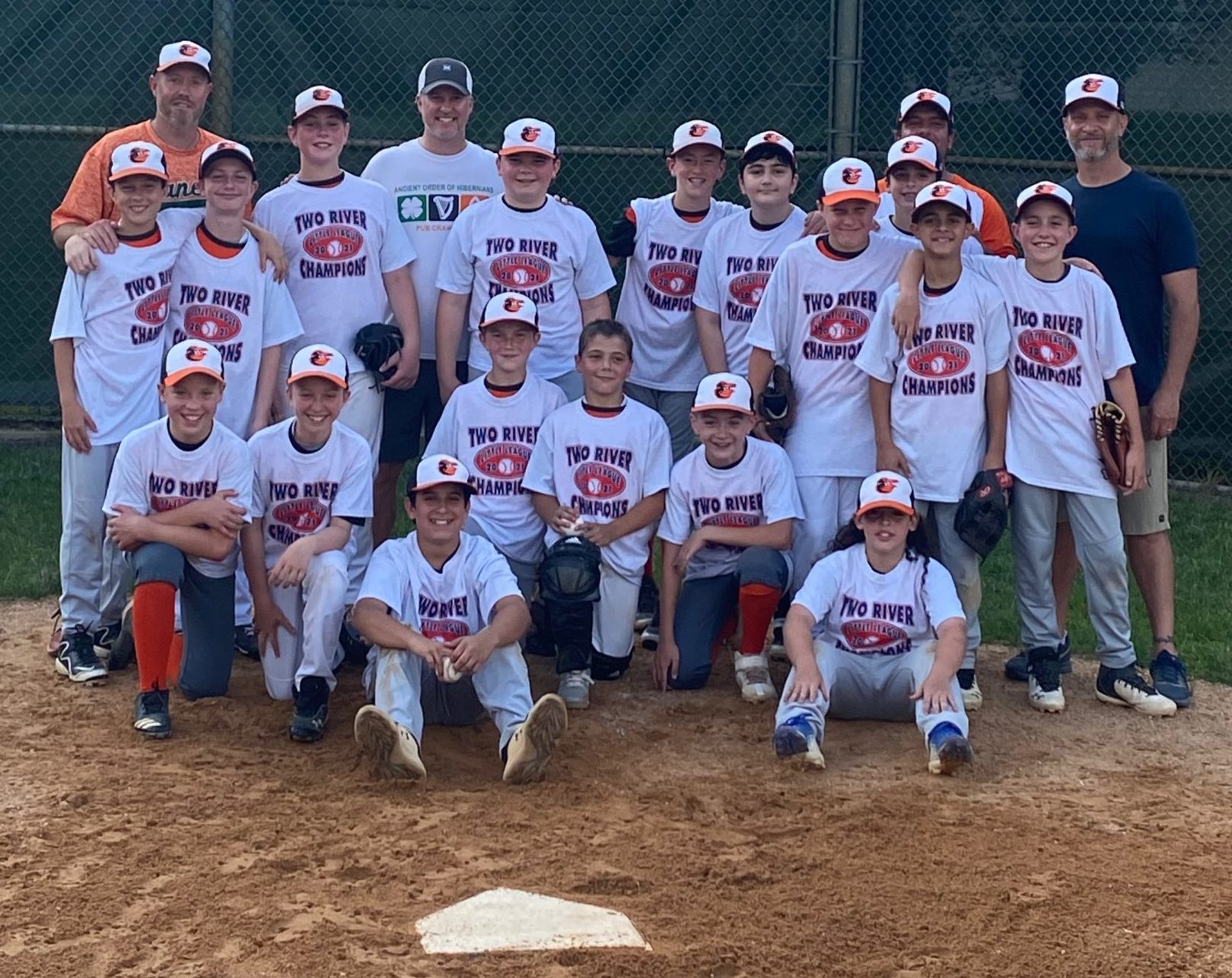 2021 Majors Division Champs – Shrewsbury Orioles – Two River Little League